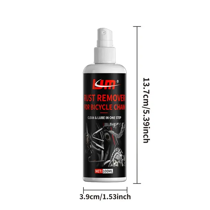 Nettoyant pour chaîne de vélo, dégraissant en spray, agent antirouille à action rapide, éliminateur
