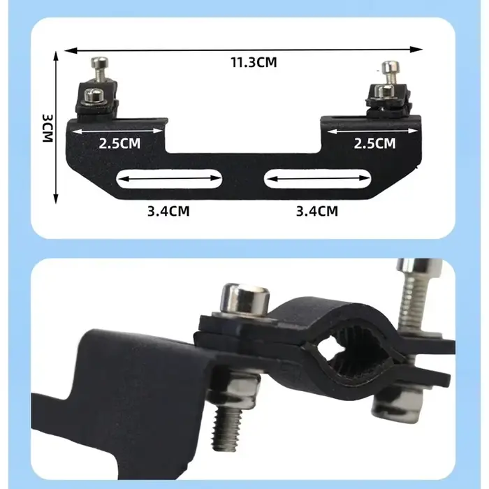 Support de montage de feu arrière léger pour porte-bagages de vélo