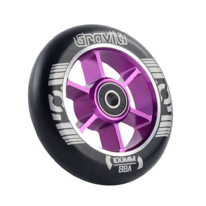 Livraison Gratuite Trottinette Stunt 100mm Nouveau Style Deux Roues Pièces de Rechange Pro