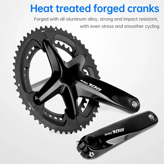 RIRO 706 vélo de route pédalier intégré 170mm 110BCD 53-39T/50-34T Double plateaux pignons creux