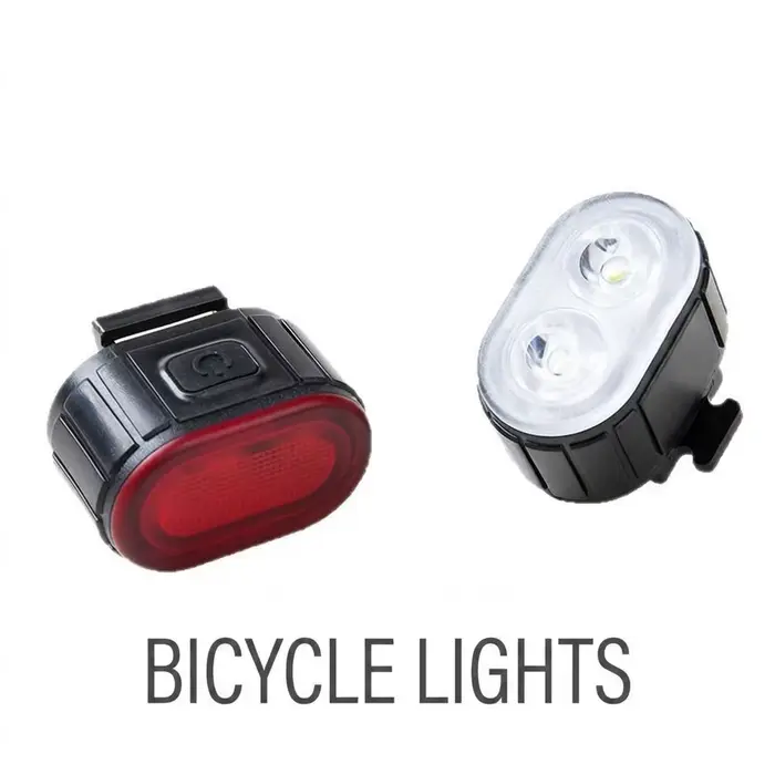 Kit d'éclairage LED pour vélo - Feux avant et arrière pour vélo