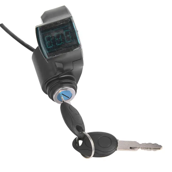 Affichage numérique de la tension de la batterie d'accélérateur de vélo électrique, interrupteur d'a