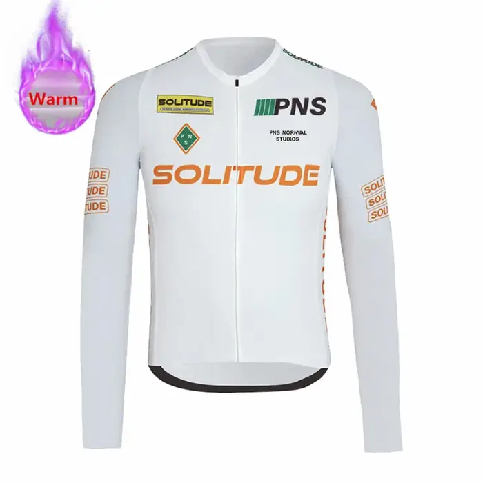 Maillot de cyclisme en polaire thermique pour homme