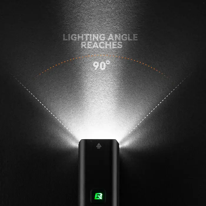 ROCKBROS lumière de vélo 1500LM5000mAh type-c lumière de vélo contrôle de température IPX6 aluminium