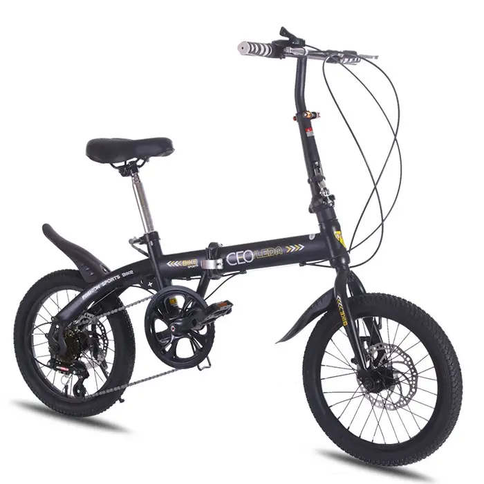 16 20 pouces 7 vitesses cadre en acier au carbone vélo hommes ou femmes léger pliable Cycle