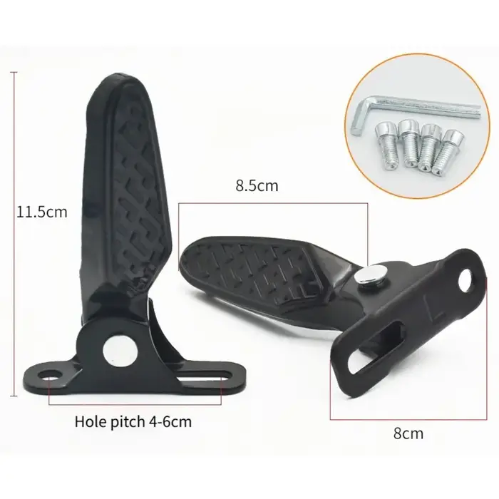 Ensemble d'accessoires pour vélo électrique : pédales de siège arrière, tapis de sol et supports pour une expérience de conduite confortable