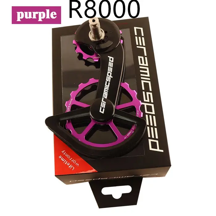 Roue de guidage arrière en carbone CS pour vélo de route avec roulement en céramique pour Shimano 105/R7000 R8000/R8050/R9100/R9150SS SRAM Red AXS