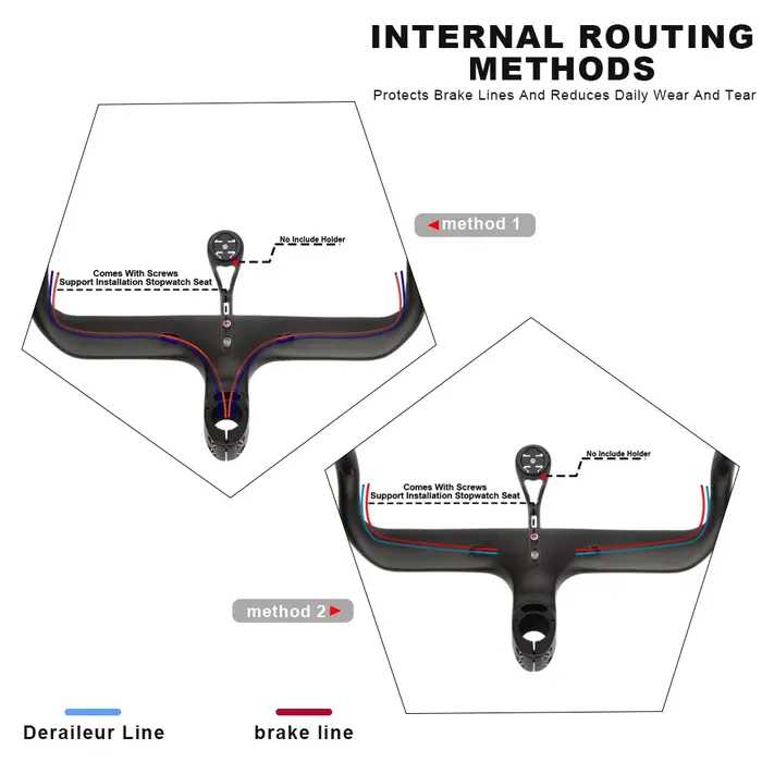 Guidon de vélo de route entièrement en Fiber de carbone