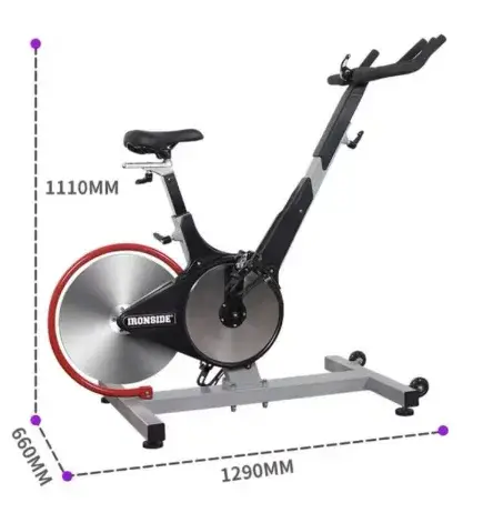 Vélo de spinning magnétique commercial silencieux pour l'intérieur, adapté aux clubs de fitness et a