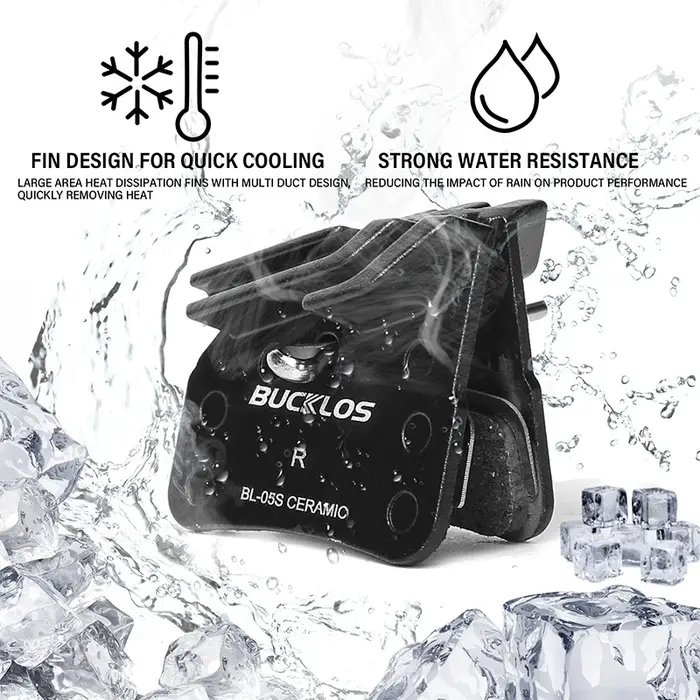 BUCKKubBicycle-Plaquettes de frein en céramique durable pour vélo de route et VTT, plaquettes de freins à dissipation thermique pour VTT, N03A, N04C, N02S, N03S