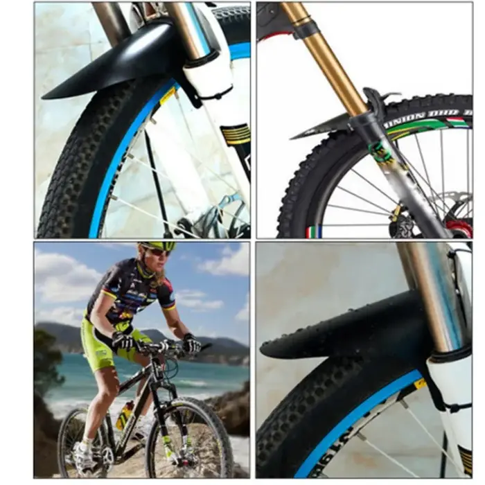 Garde-boue léger noir pour vélo VTT