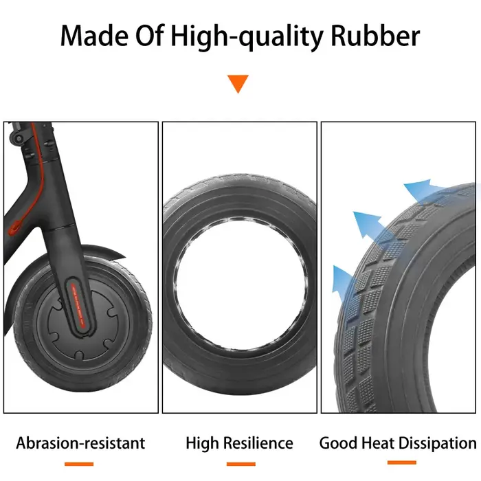 Pneu solide de 10 pouces pour Scooter électrique Xiaomi m365 Pro