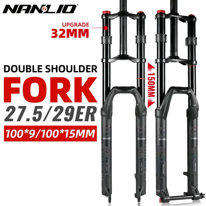 Double couronne VTT fourche pneumatique 27