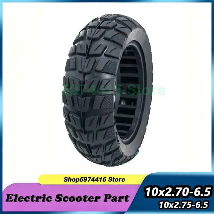 Pneu solide de 10 pouces 10x2.75-6.5 10x2.70-6.5 10x2.75 adapté aux accessoires de pneus de trottinette électrique