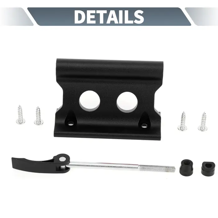 X Autohaux 1 pièce support de montage de fourche de vélo universel à dégagement rapide Portable en alliage d'aluminium noir
