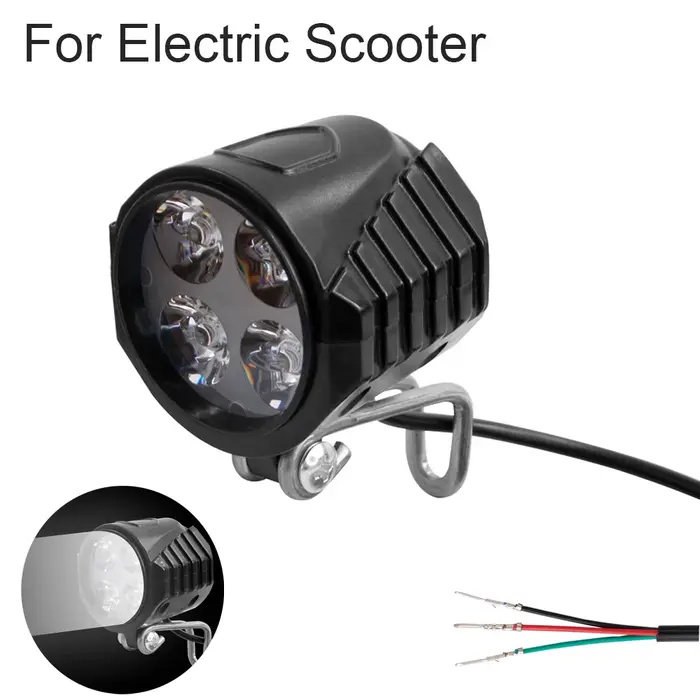 Scooter électrique 4 LED feu avant