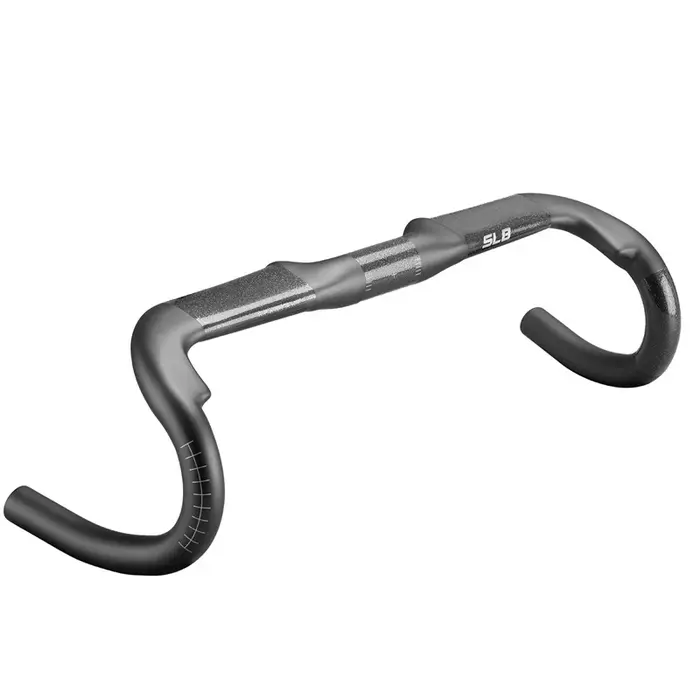 Guidon de gravier entièrement en carbone 31.8x340/360/380/400/420mm vélo de course réduire la résistance barre pliée