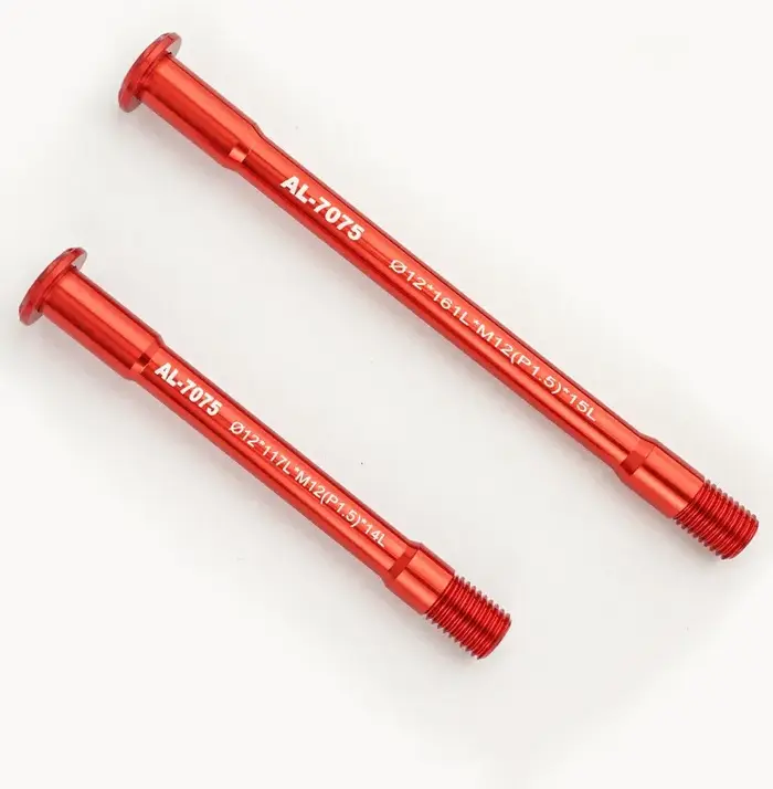 Axe traversant ultraléger 34g en alliage d'aluminium 7075 pour vélos de route