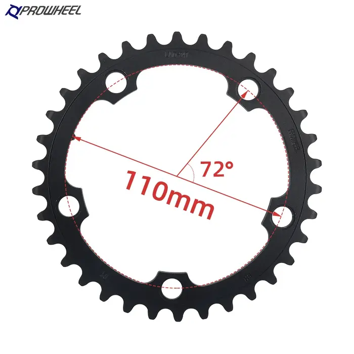 PROWHEEL-Pignon de vélo de route 110BCD 130BCD, double pignon de vélo pour plateau R7000, R8000, 4/5 griffe, 34T, 50T, 39T, 53T, 9 V, 10 V, 11V