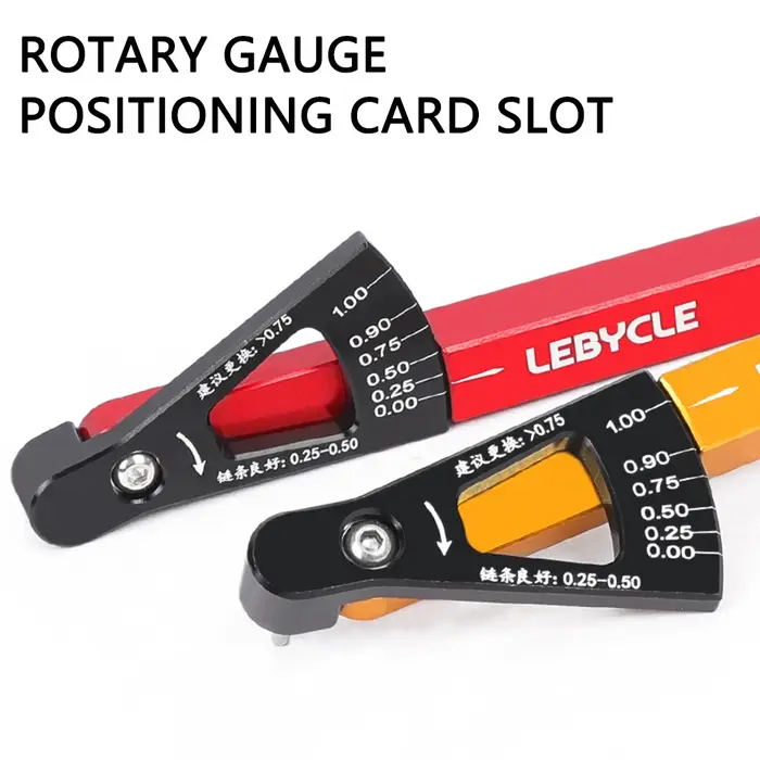 LEBYCLE 6 couleurs outil d'indicateur d'usure de chaîne de vélo liens de chaîne vérificateur vtt vél