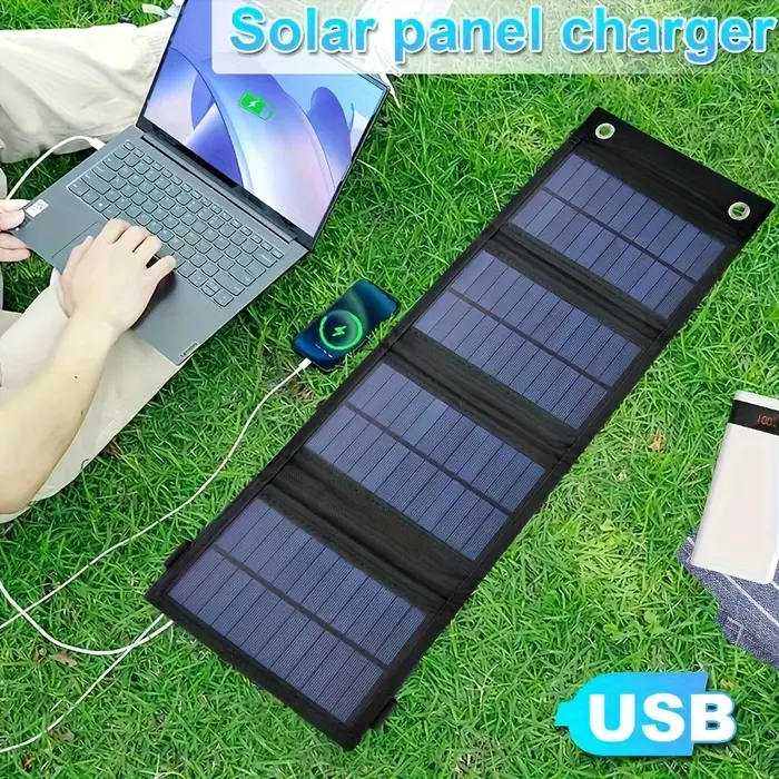 Panneau solaire pliable USB