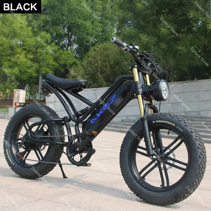 VTT électrique en alliage pour hommes, 20 pouces, 750W, 48V, pour la plage et la neige, vitesse maxi