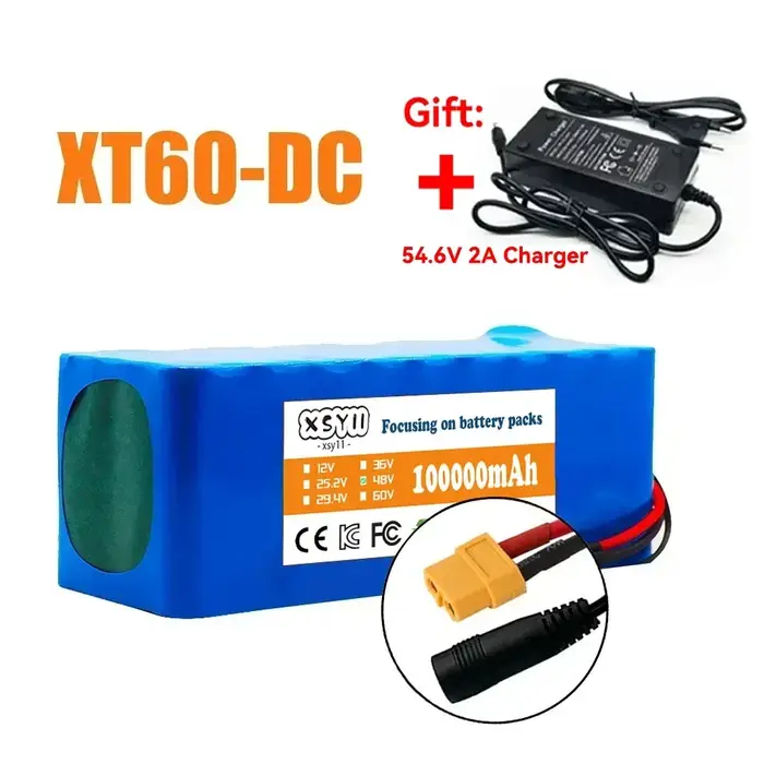 Batterie de Scooter motorisée authentique 48V 100Ah 500W Citycoco avec BMS
