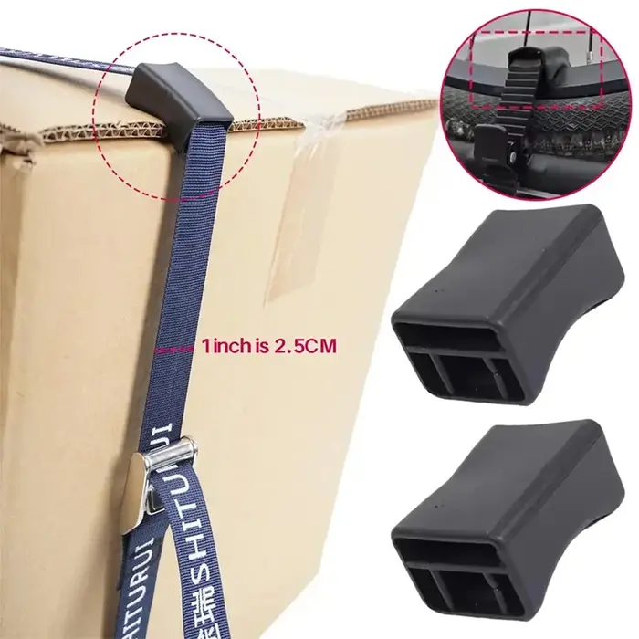 Sangles d'adaptation pour porte-vélos de toit avec coussin de protection pour cadre de vélo et anneau en acier