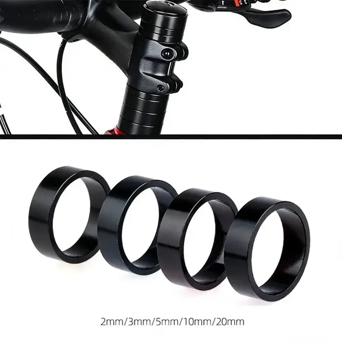 Entretoise de casque en alliage d'aluminium pour potence de vélo de 28