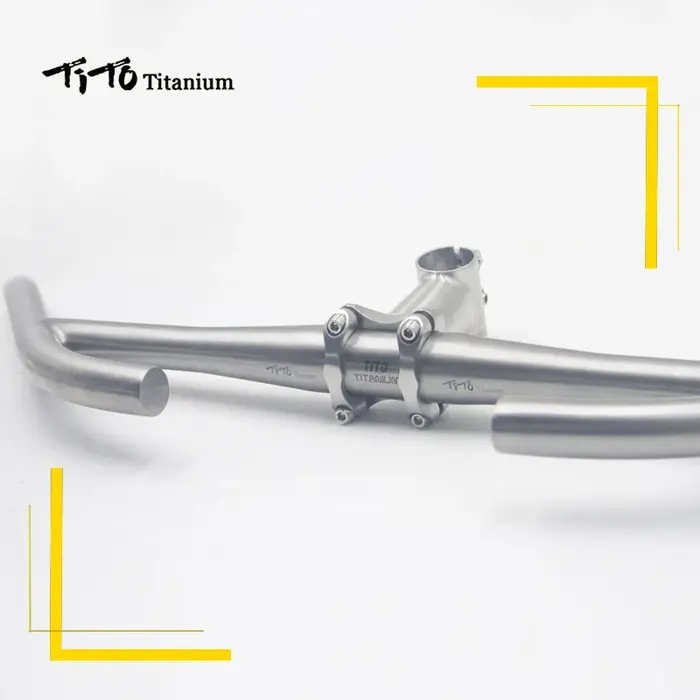 TiTo-Guidon de vélo en titane pour VTT ou vélo de route