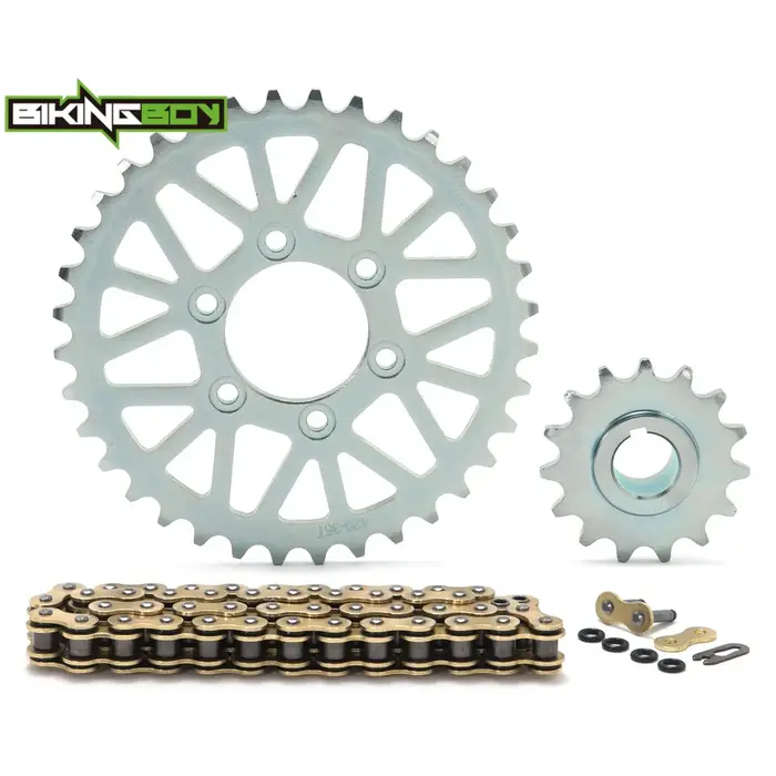 Kit transmission chaîne 420 48 maillons et pignons avant 15T arrière 36T en acier 45# pour Surron Ultra Bee vélo de saleté électrique motocross MX beige