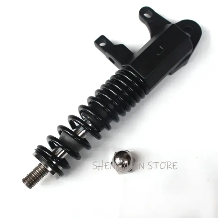 Fourche avant de 10 pouces avec amortisseur hydraulique noir robuste pour trottinette électrique