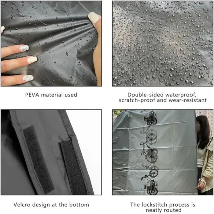 Housse de vélo imperméable pour la plupart des vélos jusqu'à 29 pouces, protection extérieure contre la poussière, la pluie, la neige et les UV, étui pour accessoires de vélo