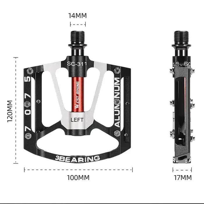 WEST BIKING – pédales de vélo de qualité professionnelle