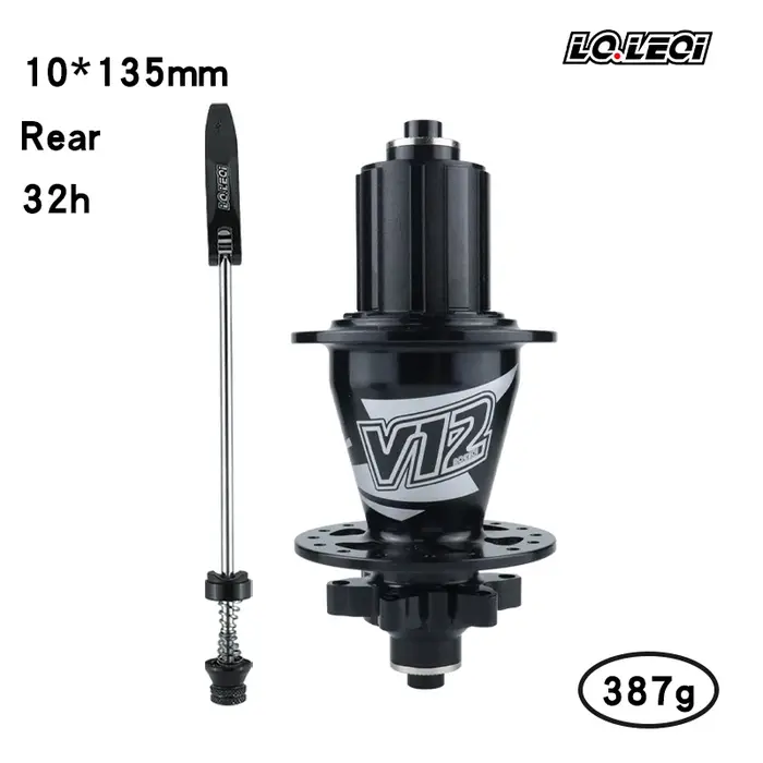 Moyeu de vélo de montagne LQLEQI V12, 142mm, 135mm, 5 roulements, 32H/36H, 720 sons, HG, roulement d