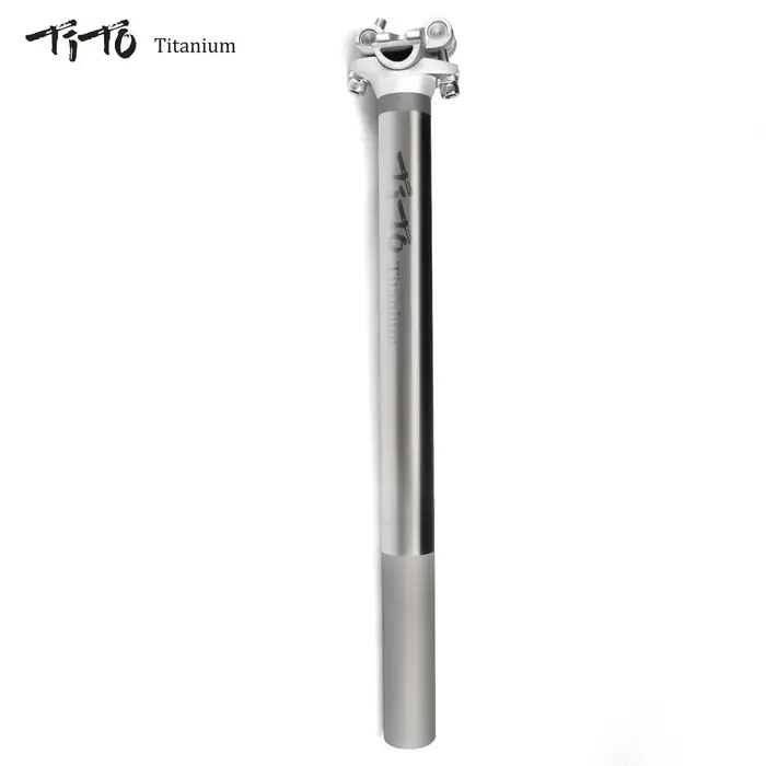 TiTo tige de selle de vélo en alliage de titane pour tige de selle de vélo vtt/route 27.2/31.6mm * 3