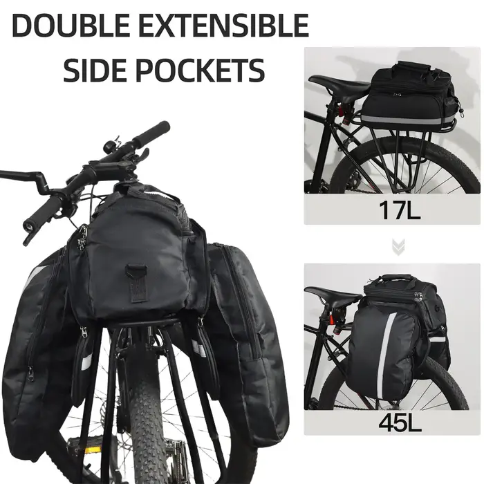 Sac de porte-bagages arrière pour vélo