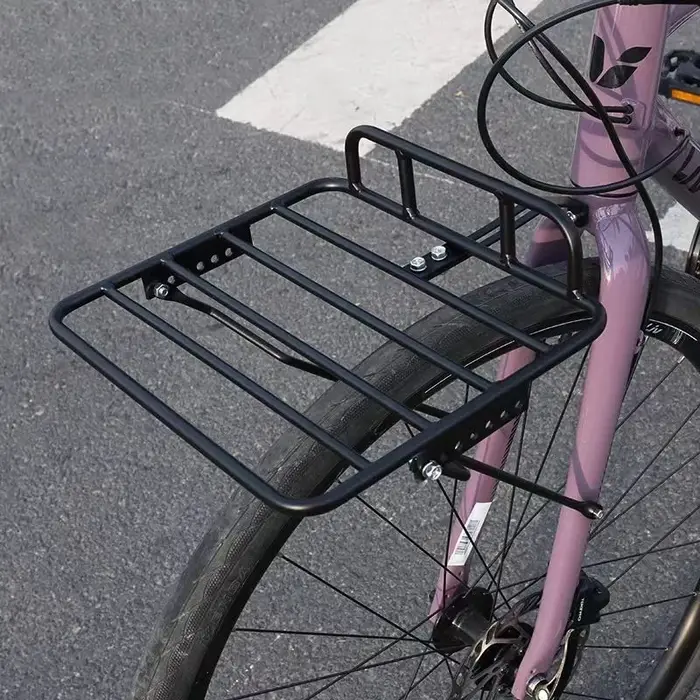 Panier d'étagère avant de vélo en gravier de voyage 700C