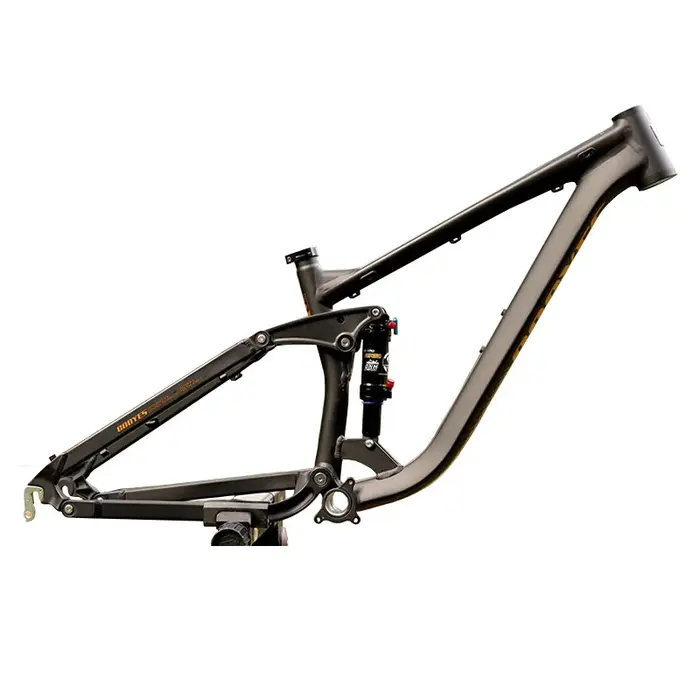 Cadre de vélo tout suspendu en alliage d'aluminium pour VTT électrique Soft Trail 4 liens MTB Enduro AM DH Downhill 135x10mm