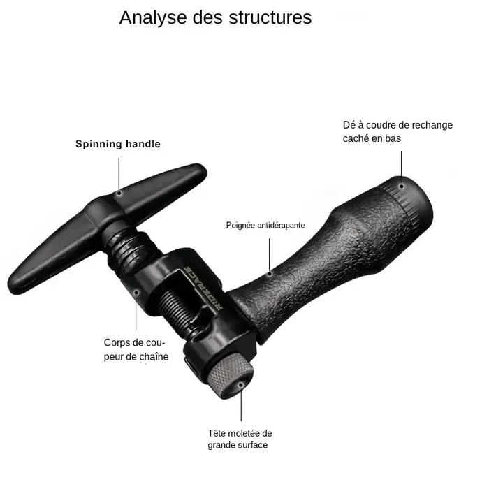Extracteur de goupille de chaîne de vélo
