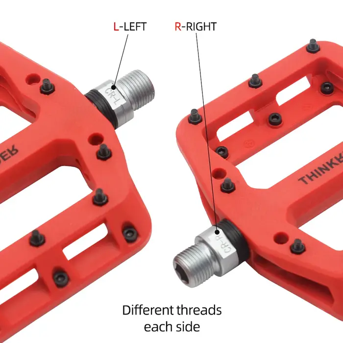 Pédales de vélo plates vtt route 3 roulements scellés