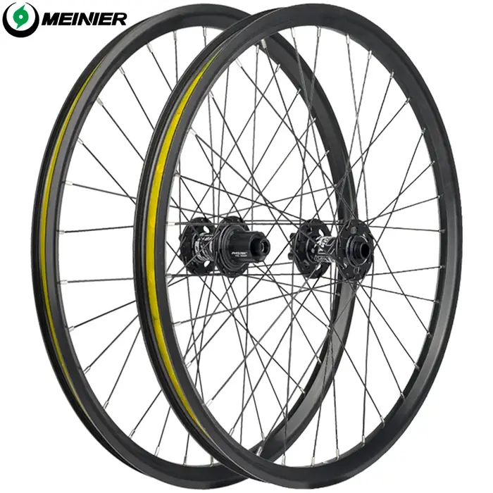 24 pouces vtt roue de vélo AM 32mm large jante moyeu 142 à axe 148mm 6 cliquets frein à disque
