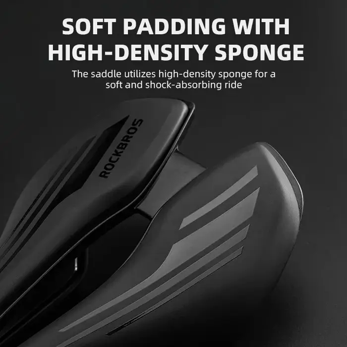 Selle de vélo de route pour homme en simili cuir blanc avec rembourrage éponge haute densité et arc acier chrome-molybdène respirante confortable antichoc