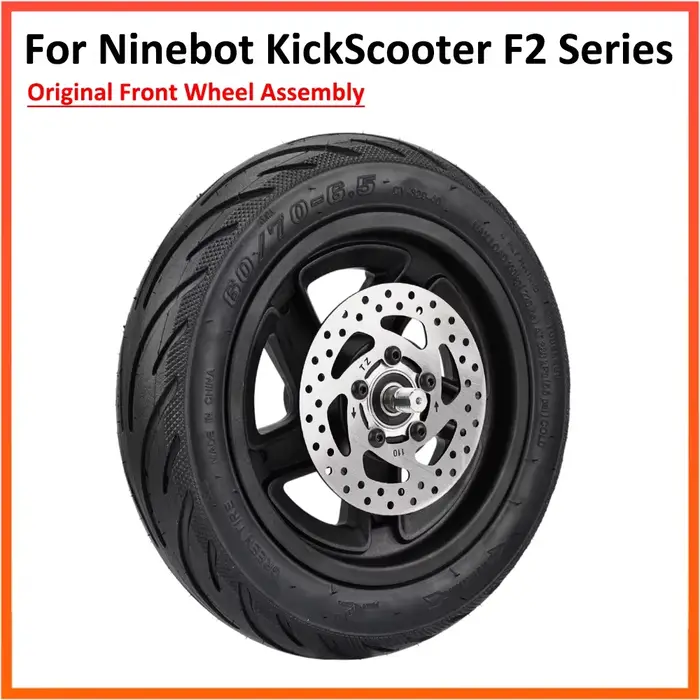 Ensemble de roue avant d'origine pour Scooter électrique Ninebot F2 F2pro F2plus 10 pouces 10*2.5