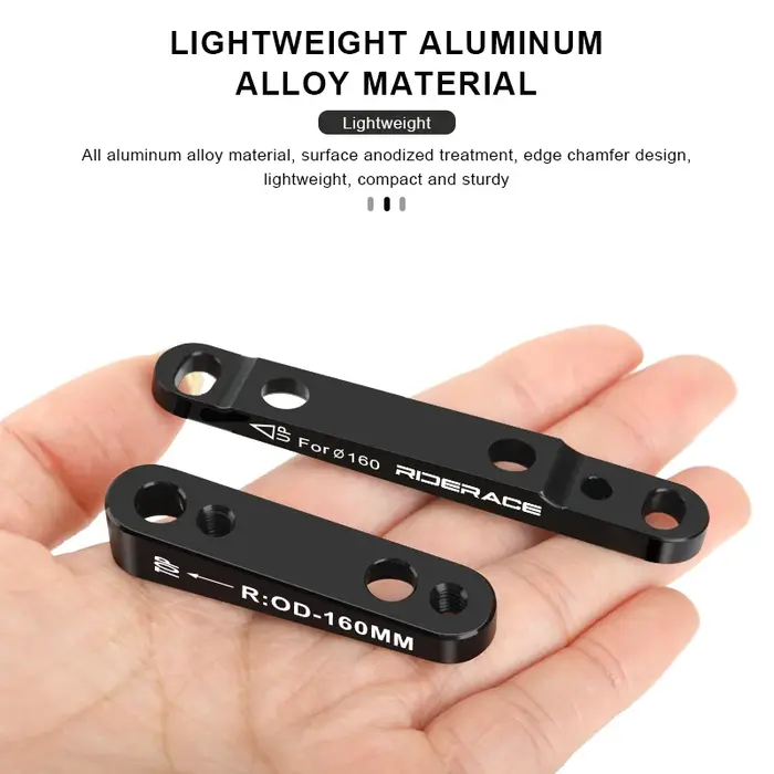 RIDERACE vélo de route frein à disque adaptateur de montage plat ultraléger pour vélo avant 140mm/16