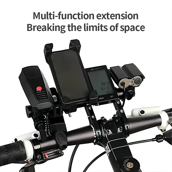 Support d'extension de guidon de vélo, cadre d'extension, Tube en carbone, Double cadre, Clip d'équitation, 20cm