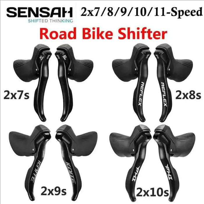 Manettes de vélo de route SENSAH STI 2x7 2x8 2x9 2x10 2x11 vitesses