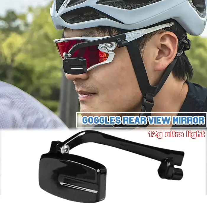 Vélo vélo cyclisme lunettes d'équitation rétroviseur 360 réglage de la vue arrière monture de lunettes casque