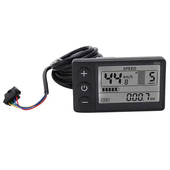 Kit de contrôleur sans balais pour vélo électrique, 36/48V, 500/750W, 22A, 9 tubes, avec écran LCD 8