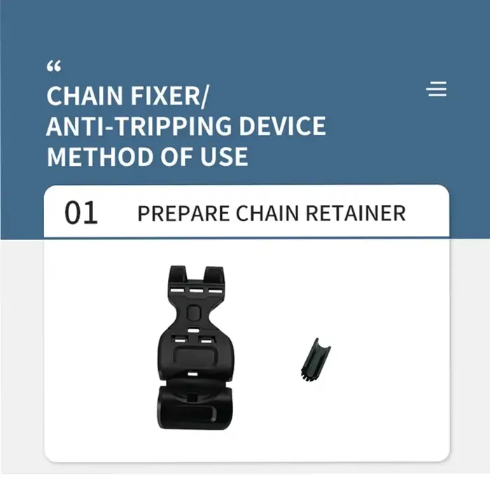 Chaîne de vélo, outil fixe